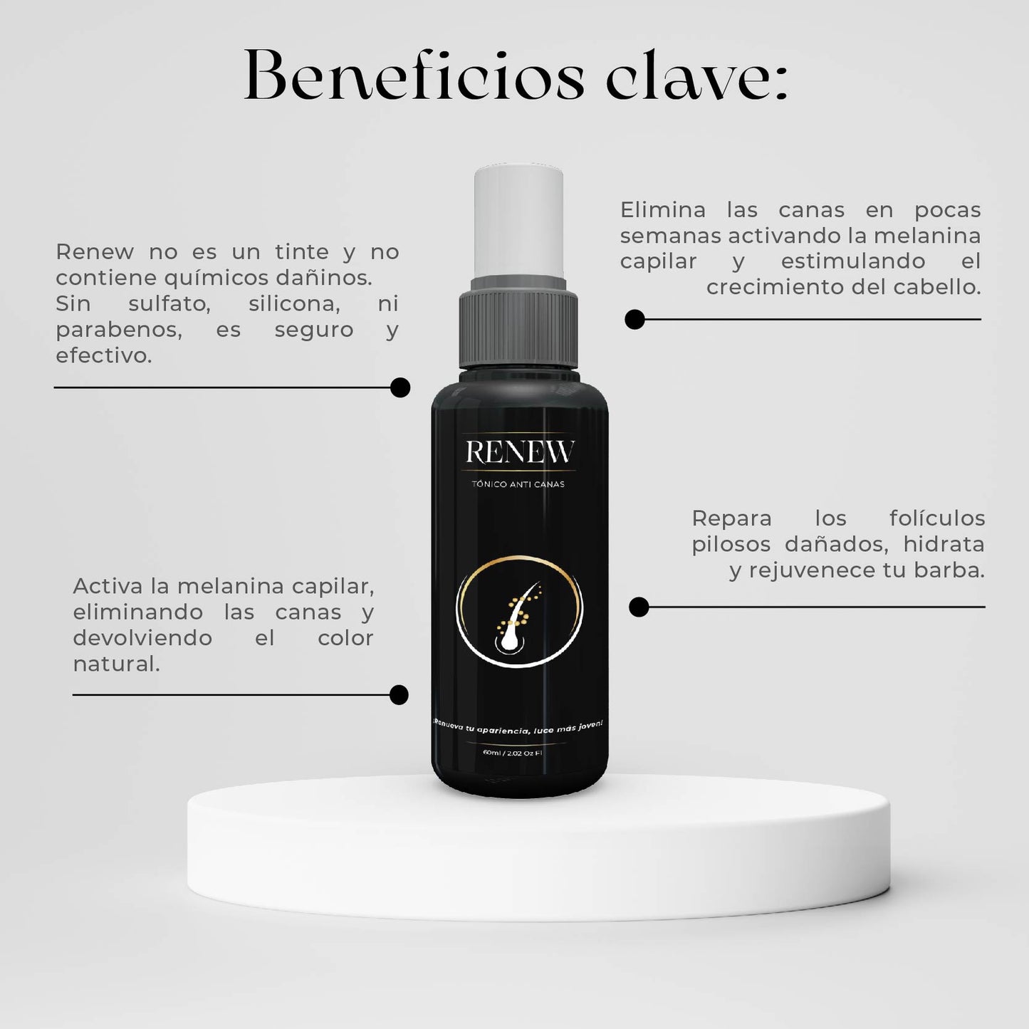 Serum Capilar Oscurecimiento y crecimiento Natural