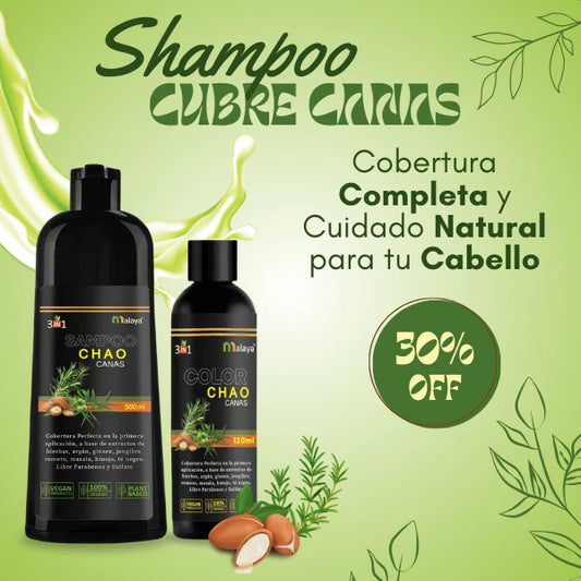 Shampoo  Chao Canas  + Tratamiento 3 en 1