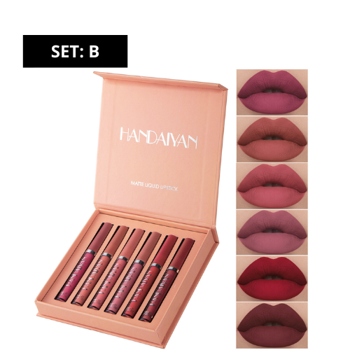 Set Labiales Irresistible X6 Handaiyan: Elegancia que Dura