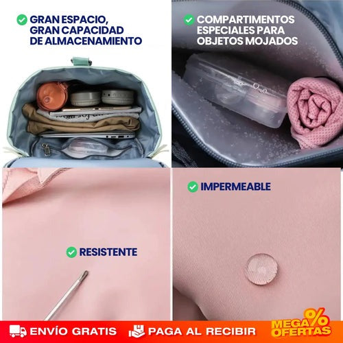 Combo Viajero: Mini Plancha y Morral Todo en Uno