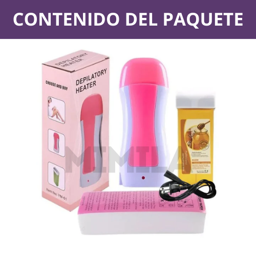 KIT PARA DEPILAR: CALENTADOR Y CERA EN ROLL-ON DEPILCER®