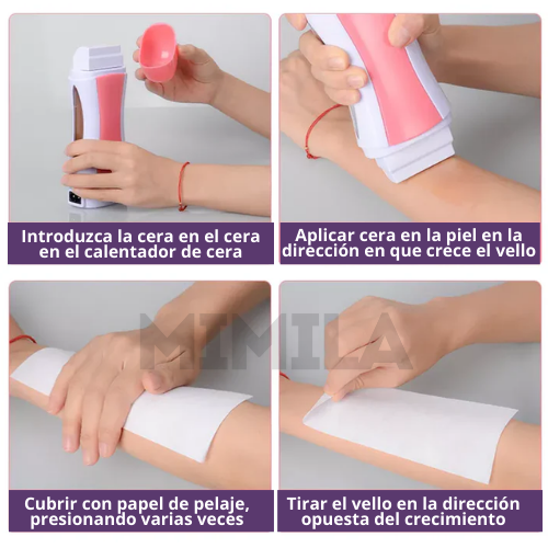 KIT PARA DEPILAR: CALENTADOR Y CERA EN ROLL-ON DEPILCER®